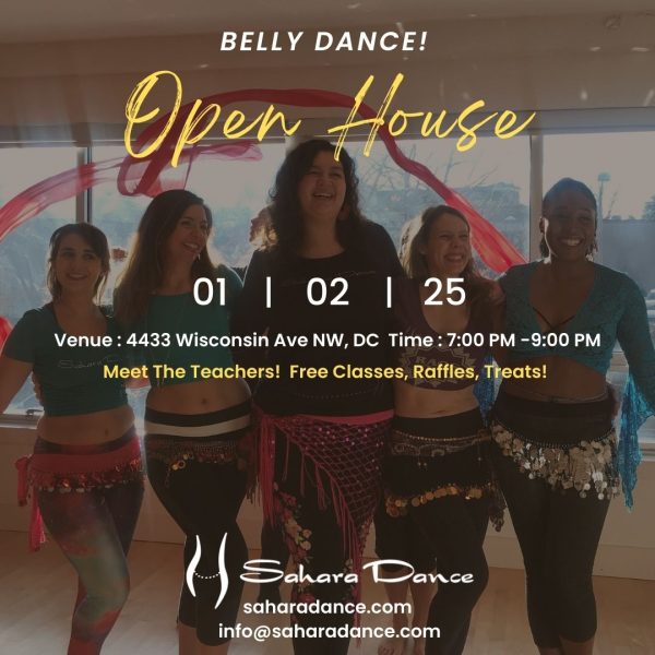 Sahara Dance Open House! Thursday January 2, 7:00 pm